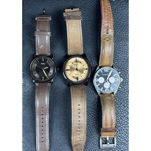 Lot Of 3 Mens Watches Relic, Vince Camuto & Fossil